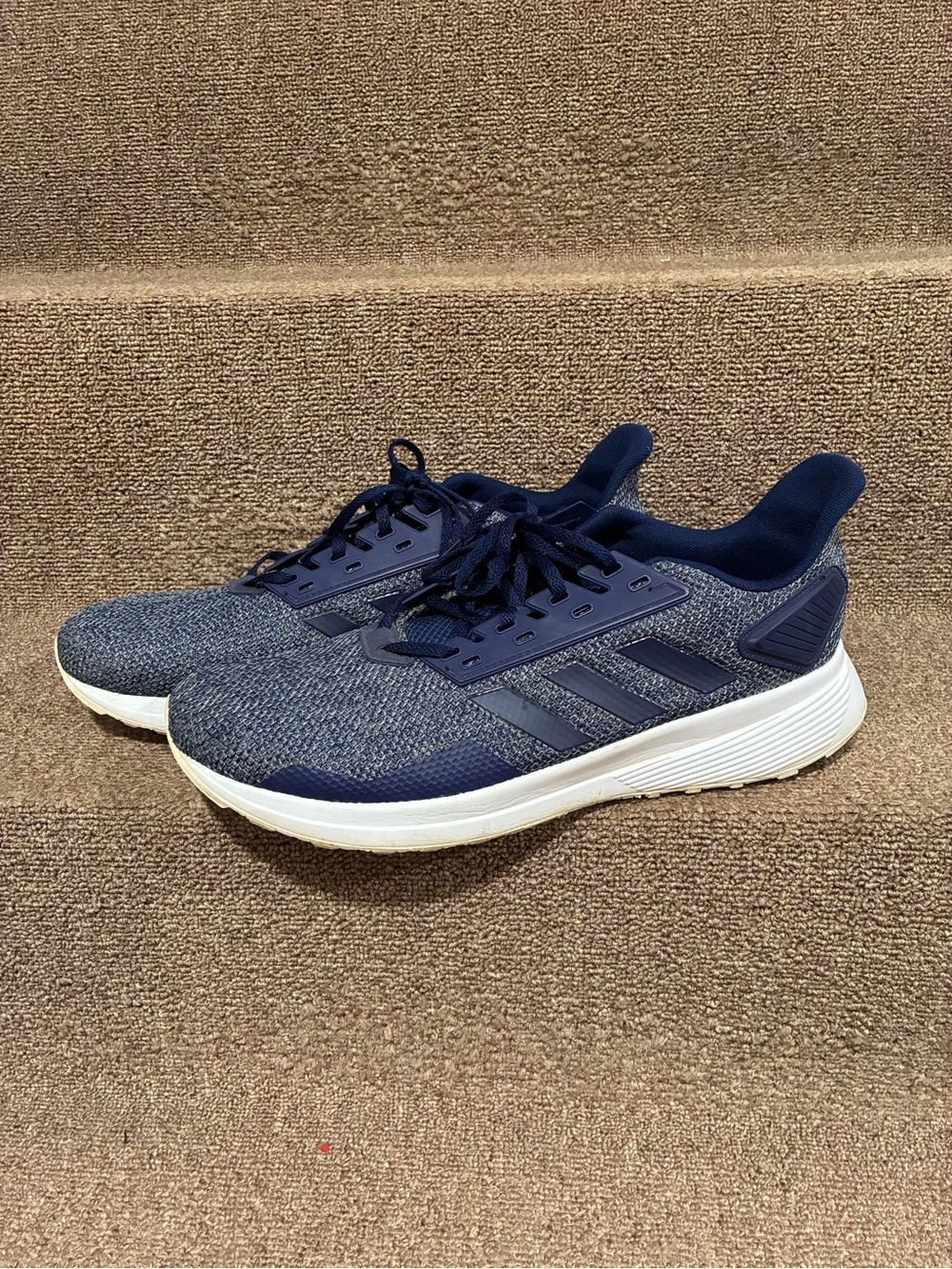 adidas Men’s Navy and White Running Sneakers